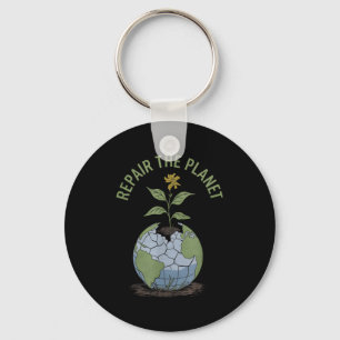 Repariere den Planeten Naturliebhaber Earth Day Schlüsselanhänger
