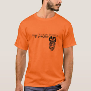 "reparieren Sie Ihr Gesicht" afrikanische Maske T-Shirt