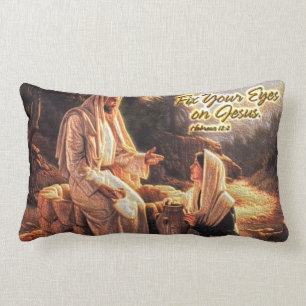 Reparieren Sie Ihre Augen auf Kissen Jesuss 1