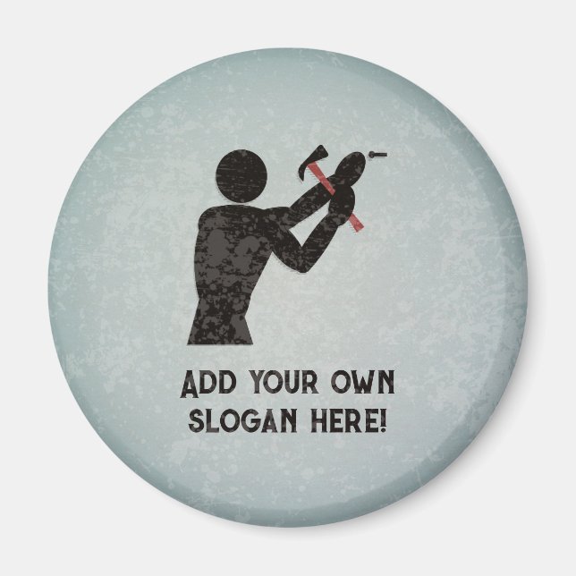 Reparieren von Typ, Handyman, DIY King - Fügen Sie Magnet (Vorne)