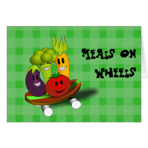 Repas sur la carte de recette de roues