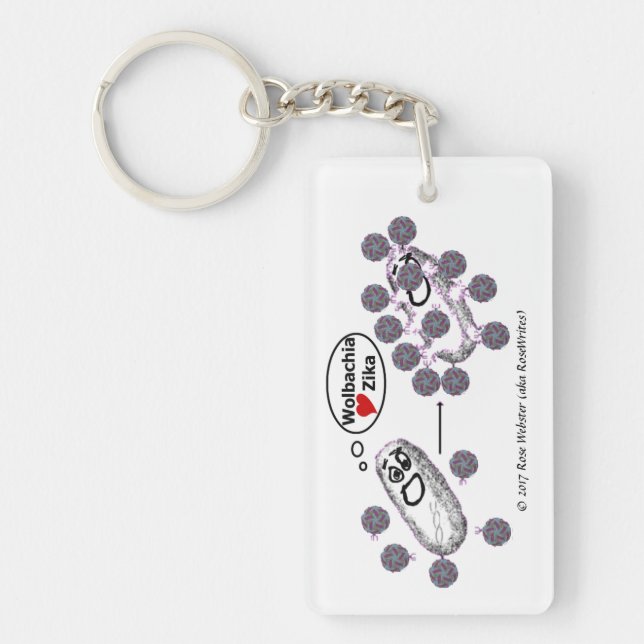 Repenser le Porte - clé à 2 côtés de Zika par Rose (Devant)