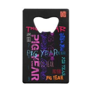 Répéter l'année de porc 2019 Bottle Opener