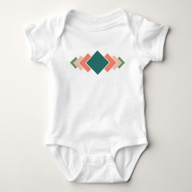 Repetierdiamanten Baby Strampler (Vorderseite)