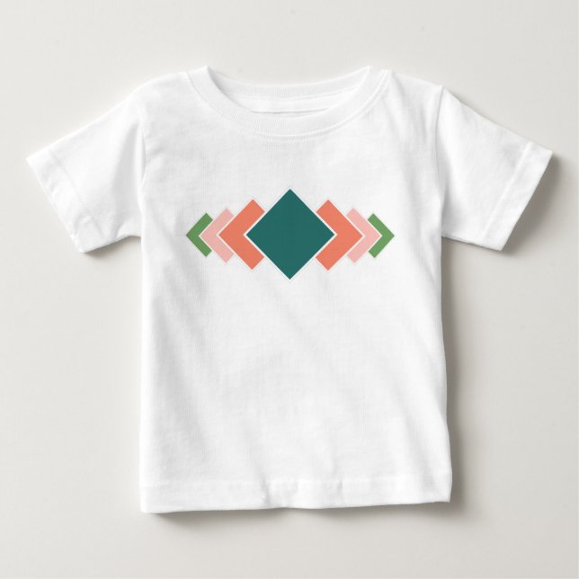 Repetierdiamanten Baby T-shirt (Vorderseite)
