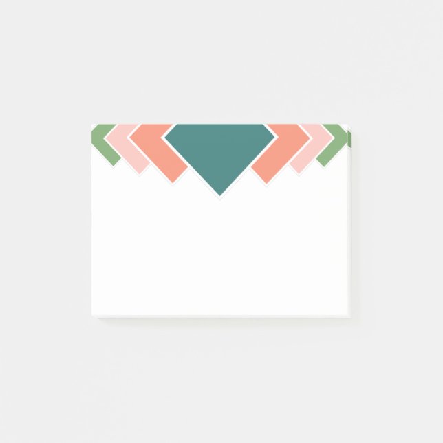 Repetierdiamanten Post-it Klebezettel (Vorderseite)