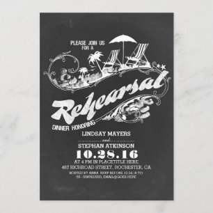 répétition de plage de tableau noir invitations à 