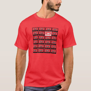 Répétition du T-shirt d'enregistreur à cassettes