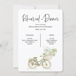 Répétition vintage À Vélo Et Invitation Au Dîner
