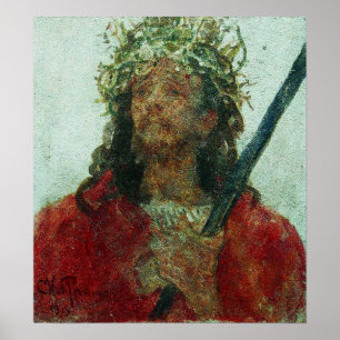 Repin - Jesus mit Dornenkrone 1913 Poster