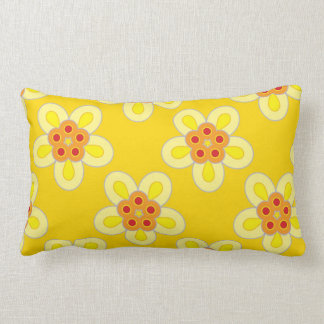Repli d'Ann - coussin géométrique jaune de fleur