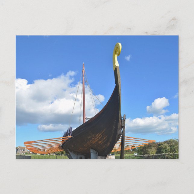 Replica Viking Longship Postkarte (Vorderseite)