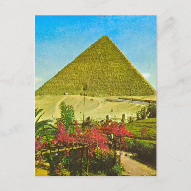 Replica Vintage Image, Ägypten, Große Pyramide, Gi Postkarte (Vorderseite)
