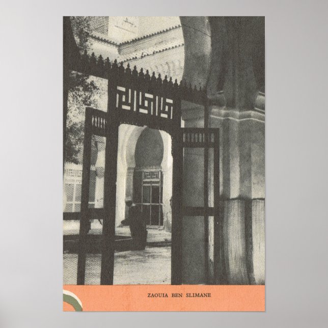 Replica Vintage Image, Marrakesch, Maroc Poster (Vorne)