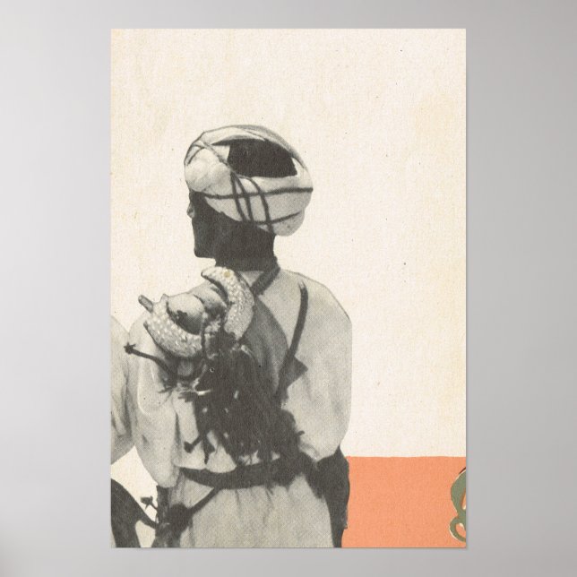 Replica Vintage Image, Marrakesch, Maroc Poster (Vorne)