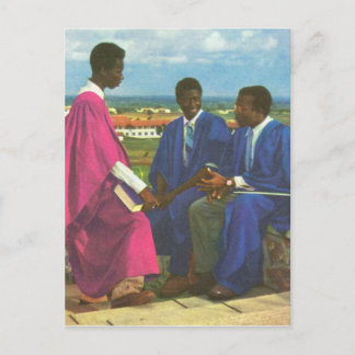 Replica Vintage Universitätsstudenten, Accra, Ghan Postkarte