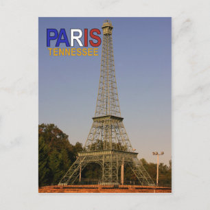 Replik Eiffelturm von Paris, Tennessee Postkarte