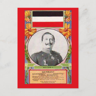 Replik einer Vintage-Postkarte   Kaiser Wilhelm II Postkarte