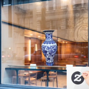 Replik Ming-Dynastie Chinesische Vase Folie Fensteraufkleber