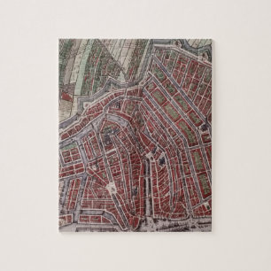 Replik Stadtplan von Amsterdam 1652