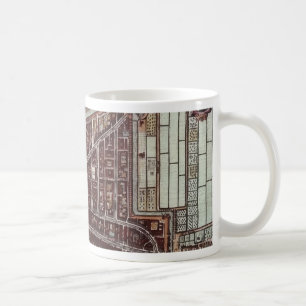 Replik Stadtplan von Delft 1649 Kaffeetasse