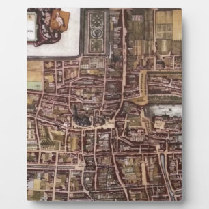 Replik Stadtplan von Den Haag 1649 Fotoplatte