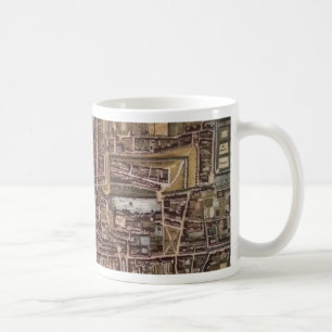 Replik Stadtplan von Den Haag 1649 Kaffeetasse
