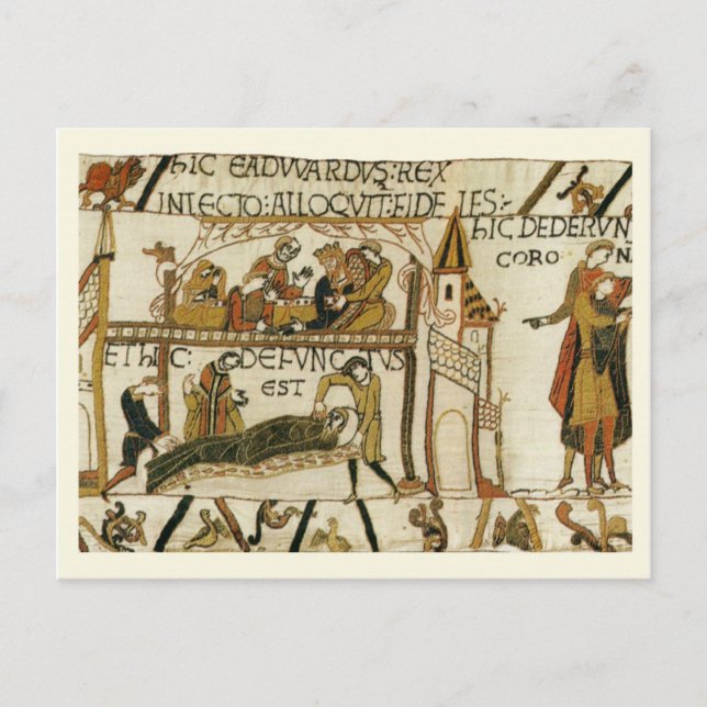 Replik Vintage Postkarte, Bayeaux Tapestes Postkarte (Vorderseite)