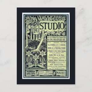 Replik Vintage Postkarte, Das Studio, Abdeckung Postkarte
