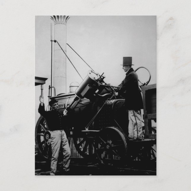 Replik von Stephensons Rakete, 1929 Postkarte (Vorderseite)