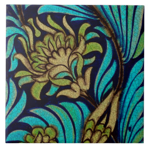 Replikat-Fliese im Jugendstil-Blumenmuster Fliese