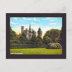 Replikat Vintage Bild, Cardiff, Schloss Postkarte