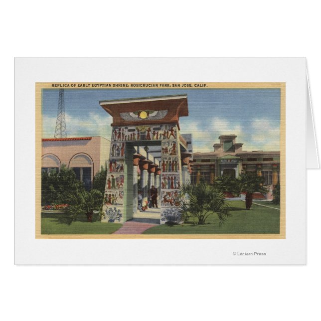 Réplique du sanctuaire égyptien, Parc Rosicrucian (Devant horizontal)