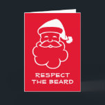 Replizieren Sie den Bart lustige Weihnachten Weihn Karte<br><div class="desc">Replizieren Sie die lustige Weihnachtsgrußkarte des Weihnachtsmanns. Niedliches Urlaubsdesign für Freunde und Familie. Personalisierte Karten für Kinder und Erwachsene. Fügen Sie Ihre eigene benutzerdefinierte Nachricht auf der Innenseite hinzu und schicken Sie diese echte Karte direkt von Zazzle an den Empfänger online. Benutzerdefinierter Hintergrund und Textfarbe Extra große übergroße Karte verfügbar....</div>