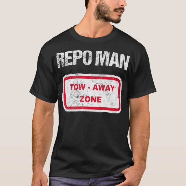 Repo Man Erholung Tow Truck Funny Rebesitze Gif T-Shirt (Vorderseite)