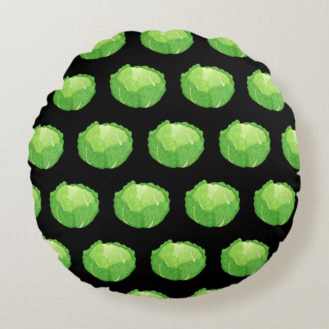 Repollos Rundes Kissen (Vorderseite)