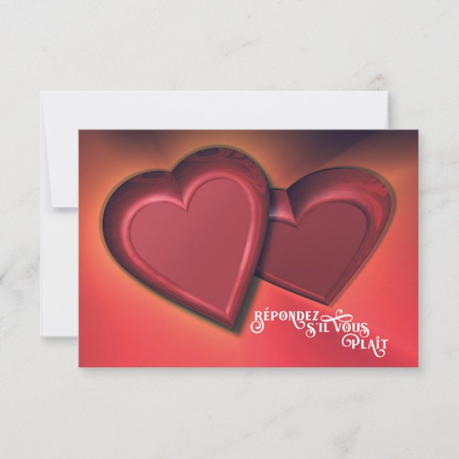 Répondez sil vous Plait RSVP Karte (Vorderseite)