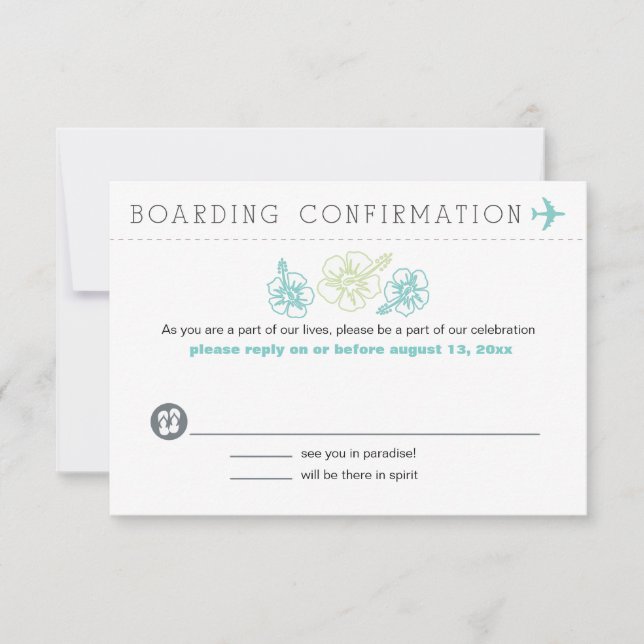 Répondre à la carte d'embarquement de Nassau (Devant)