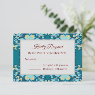 Réponse Aquamarine d'été | Cartons réponses