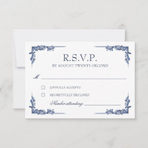 Réponse Blue Vintage Crest Monogram
