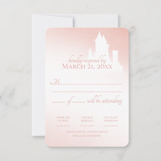 Réponse de conte de fée rose pâle du château encha (Devant)