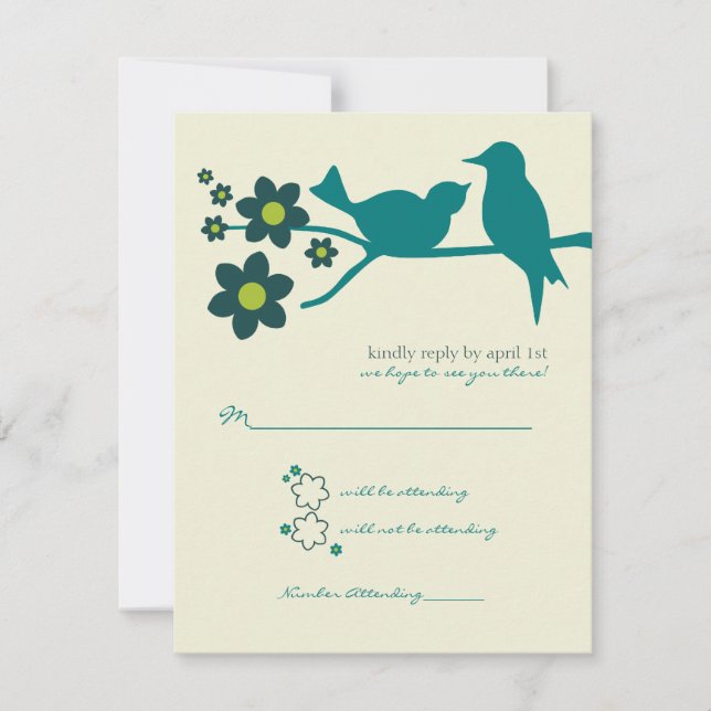 Réponse de fuite de l'amour {Paon} 2 annonces (Devant)