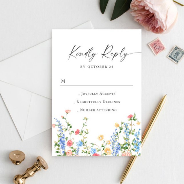 Réponse de mariage bohème Fleur sauvage de prairie (Créateur téléchargé)