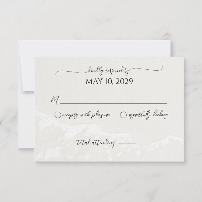 Réponse de mariage de Sand Heart Beach (Devant)