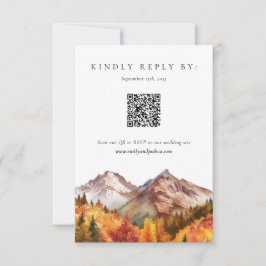 Réponse de mariage élégant automne