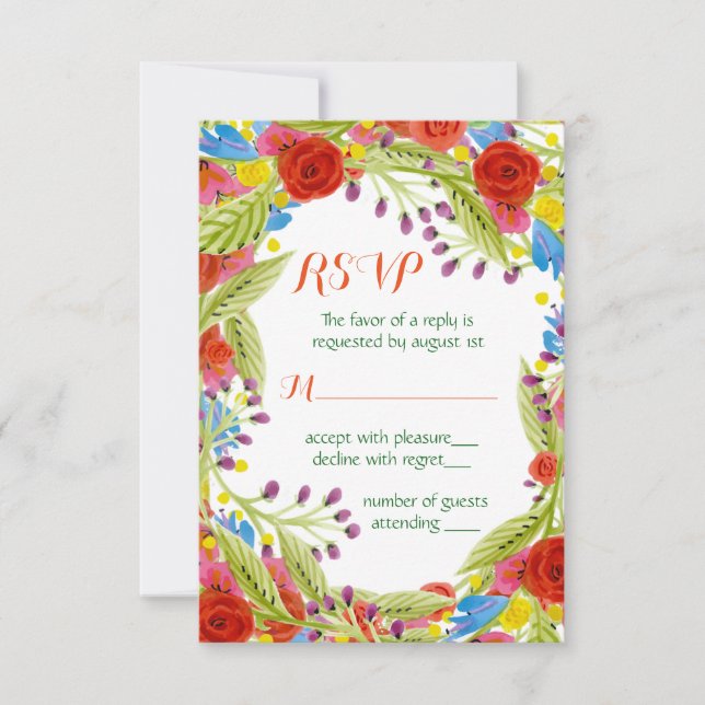 Réponse de mariage Fiesta (Devant)