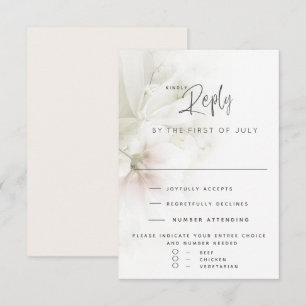 Réponse de mariage   Fleurs de pêcher aquarelle ru