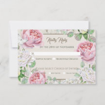 Réponse de mariage Jardin de roses roses