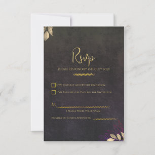 Réponse de mariage Luxe Or en velours noir de char