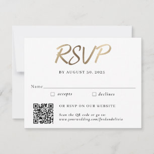 Réponse de mariage traditionnelle et par code QR 